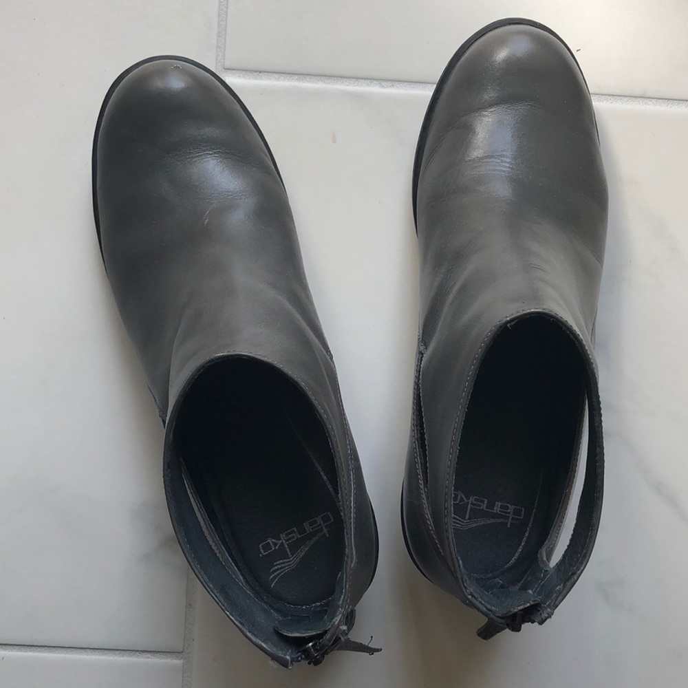 Dansko grey booties